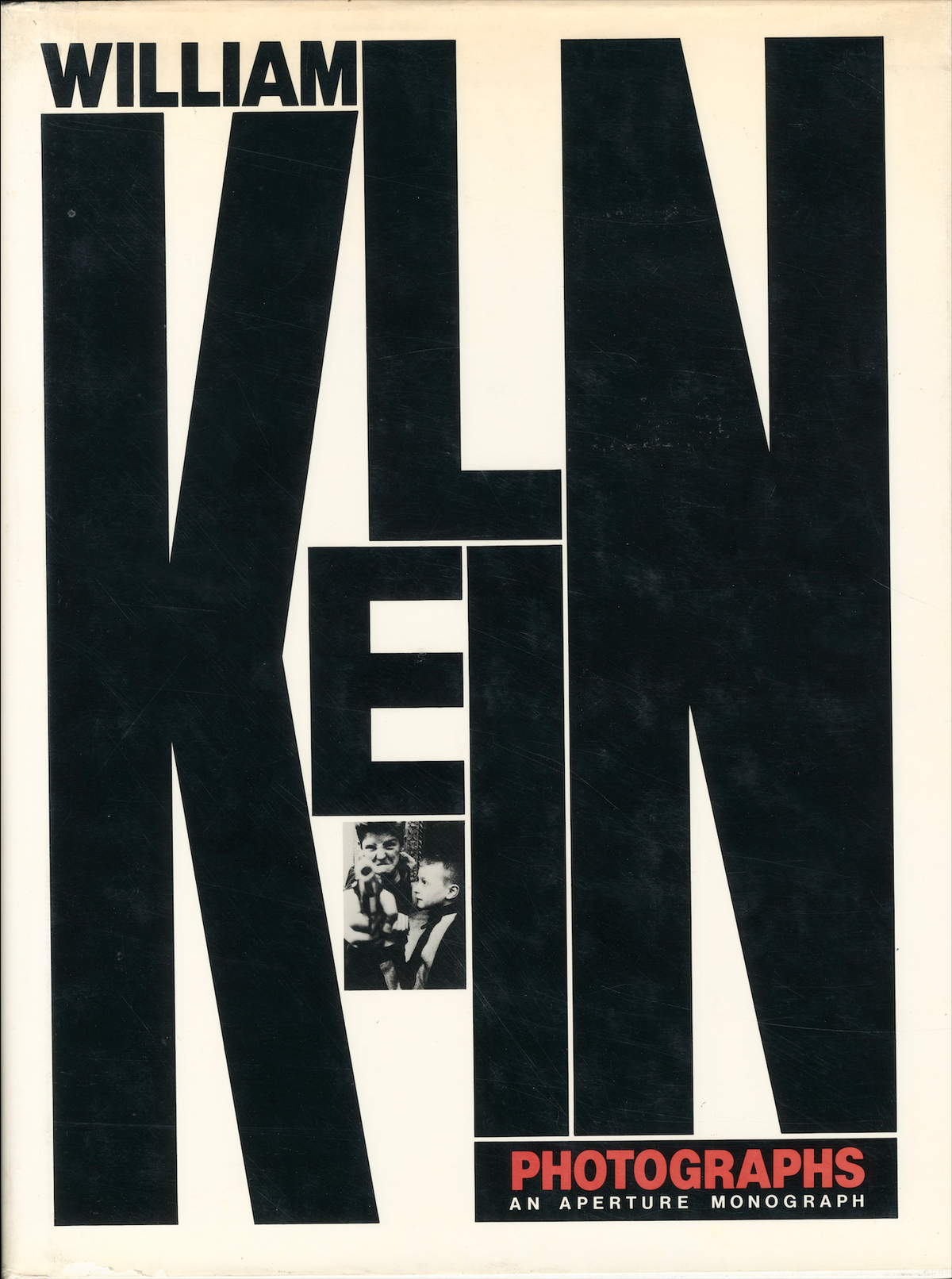 William Klein Photographs front cover Aperture Monograph 1981 first edition graphic typography intermission books.