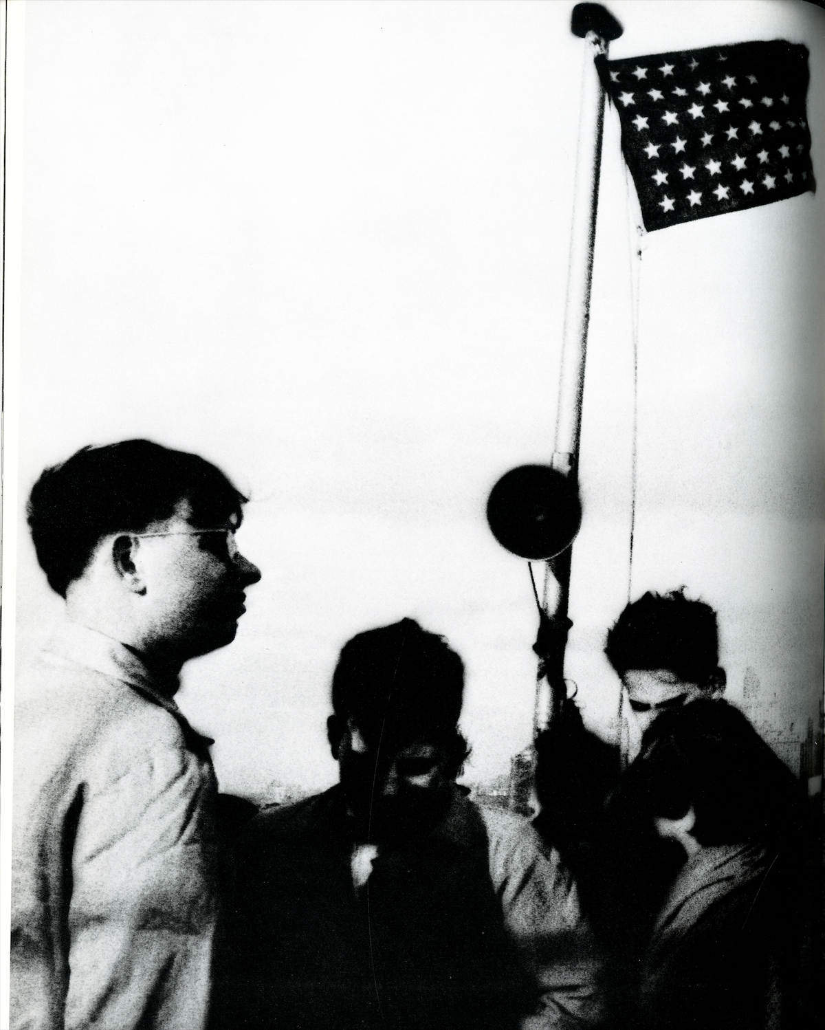 William Klein Photographs interior New York group American flag street documentary black and white interior 3 intermission books.