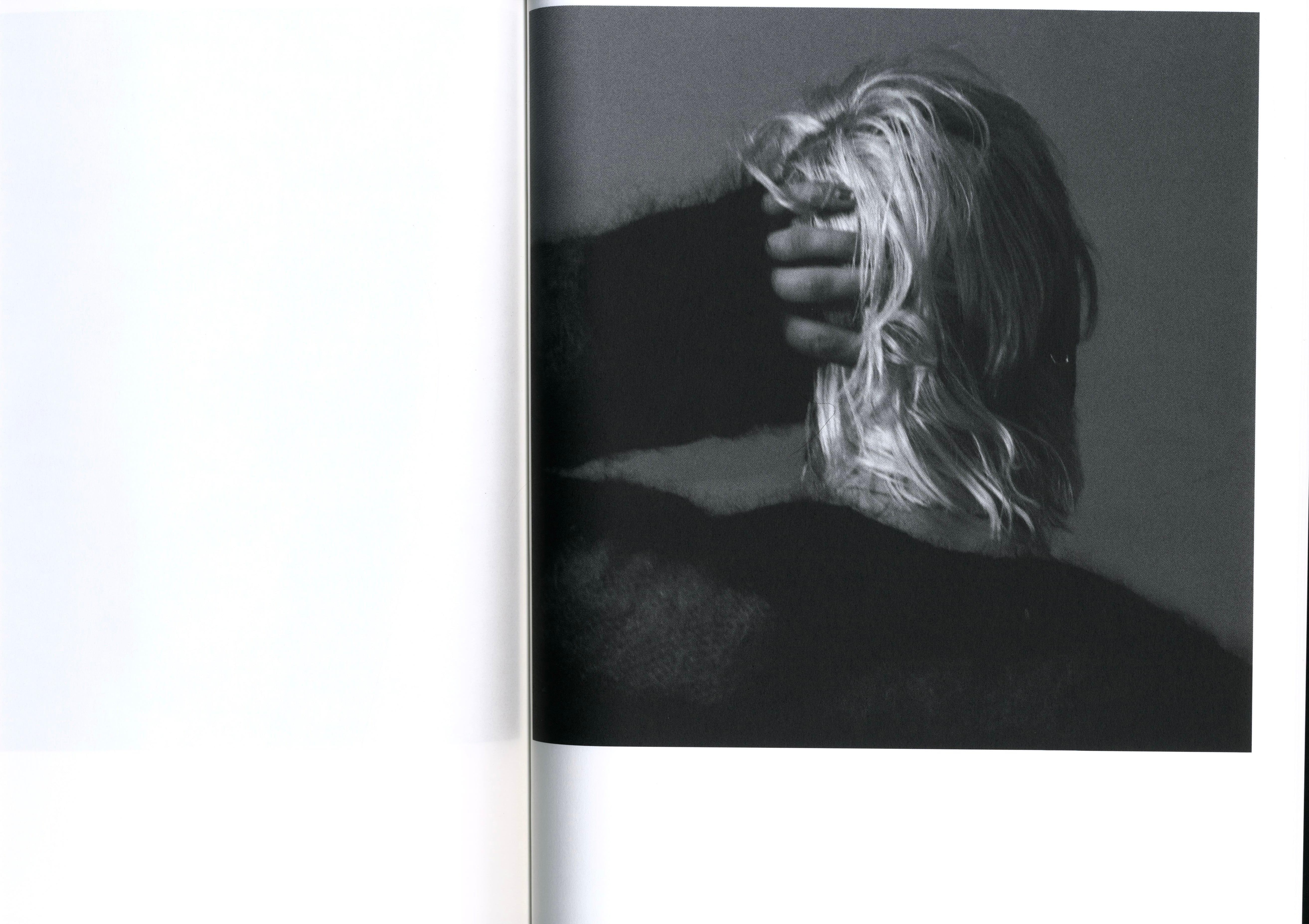 Yael Temminck Anthology interior black and white portrait long hair contemporary subject interior 2 Intermission Books.